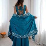 Festive Crepe Silk Indowestern