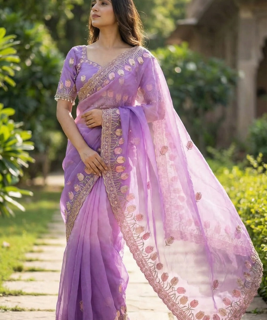 kamal fendy satin saree