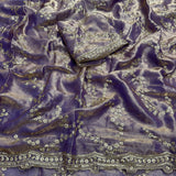 Premium Space Silk Zari Embroidered Saree