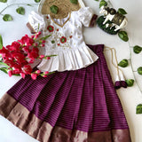 Kids Traditional Dola Silk Lehenga