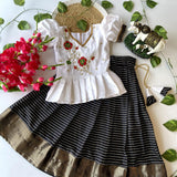 Kids Traditional Dola Silk Lehenga