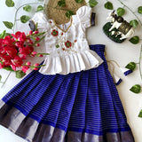 Kids Traditional Dola Silk Lehenga