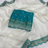 partywear dola silk saree