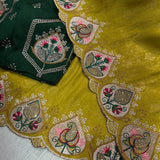 vanshika viscose satin silk saree