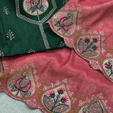 vanshika viscose satin silk saree
