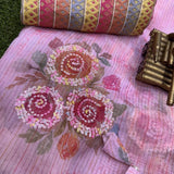 mahira organza saree