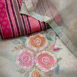 mahira organza saree