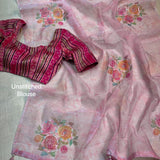 mahira organza saree