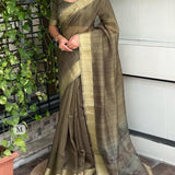prena glass cotton saree