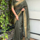 prena glass cotton saree