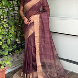 prena glass cotton saree