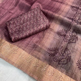 prena glass cotton saree