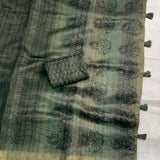 prena glass cotton saree