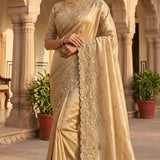 Shiny Bridal Space Silk Saree