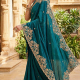 Shiny Bridal Space Silk Saree