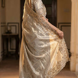Shiny Bridal Space Silk Saree