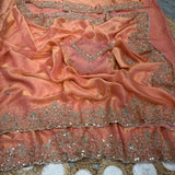 Shiny Bridal Space Silk Saree