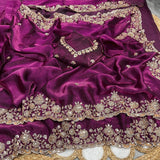 Shiny Bridal Space Silk Saree