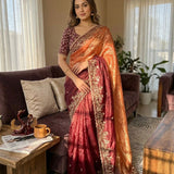 Boutique Shaded Chiffon Saree