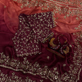 Boutique Shaded Chiffon Saree