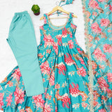 Stylish Charm Floral Print Gown