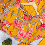 Stylish Charm Floral Print Gown