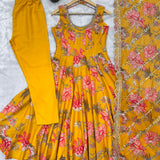 Stylish Charm Floral Print Gown