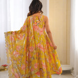 Stylish Charm Floral Print Gown