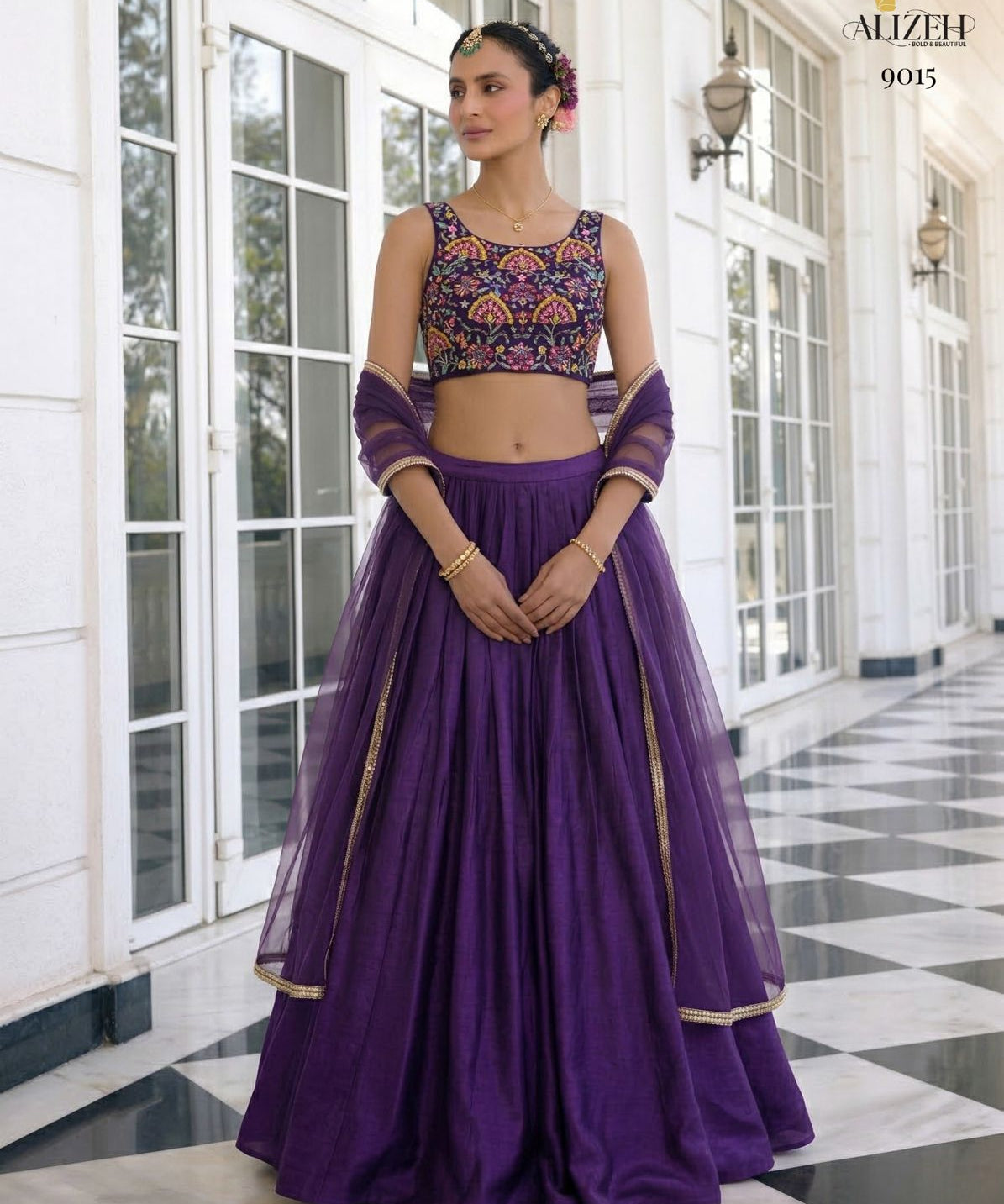 Alizeh Fancy Silk Lehenga Choli