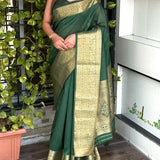 Sindhu Solid Zari Weaving Saree