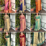 Sindhu Solid Zari Weaving Saree