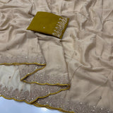 Traditional Georgette Embroidered Saree