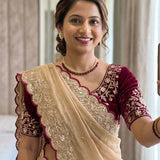 Wedding Georgette Embroidered Saree