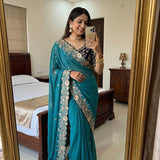 Wedding Georgette Embroidered Saree