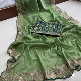 Wedding Georgette Embroidered Saree