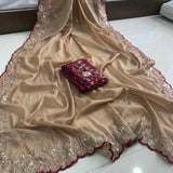 Wedding Georgette Embroidered Saree