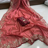 Wedding Georgette Embroidered Saree