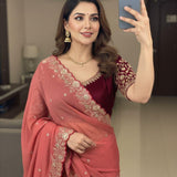 Wedding Georgette Embroidered Saree