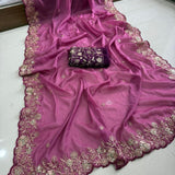 Wedding Georgette Embroidered Saree
