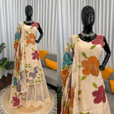Crafted Organza Silk Top Plazzo