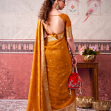 Lightweight Chinon Royal Zari Saree