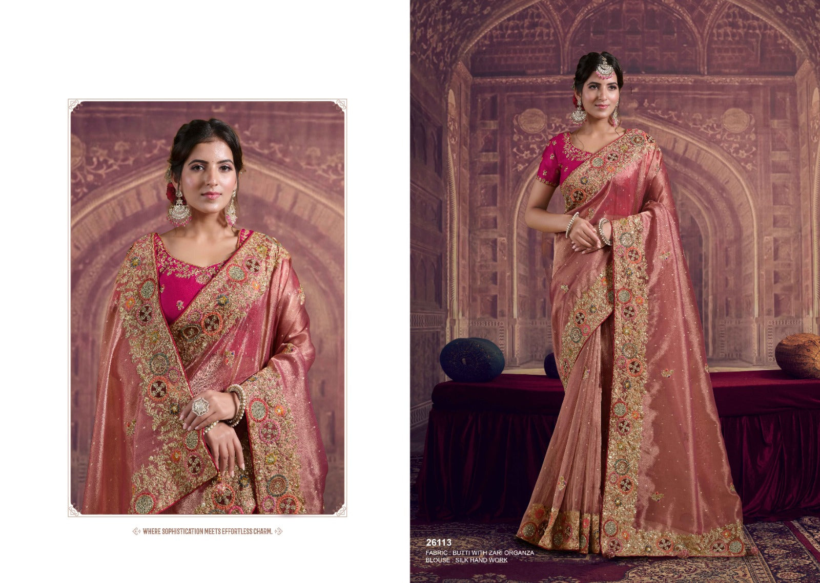 Aaradhya Bridal Handwork Silk Saree