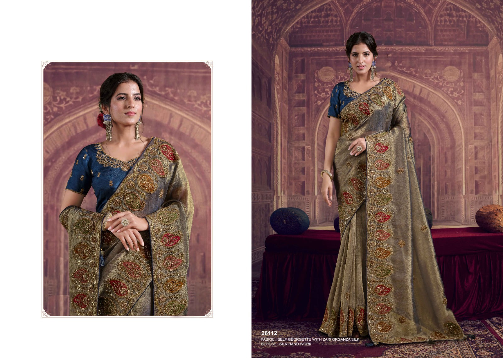 Aaradhya Bridal Handwork Silk Saree