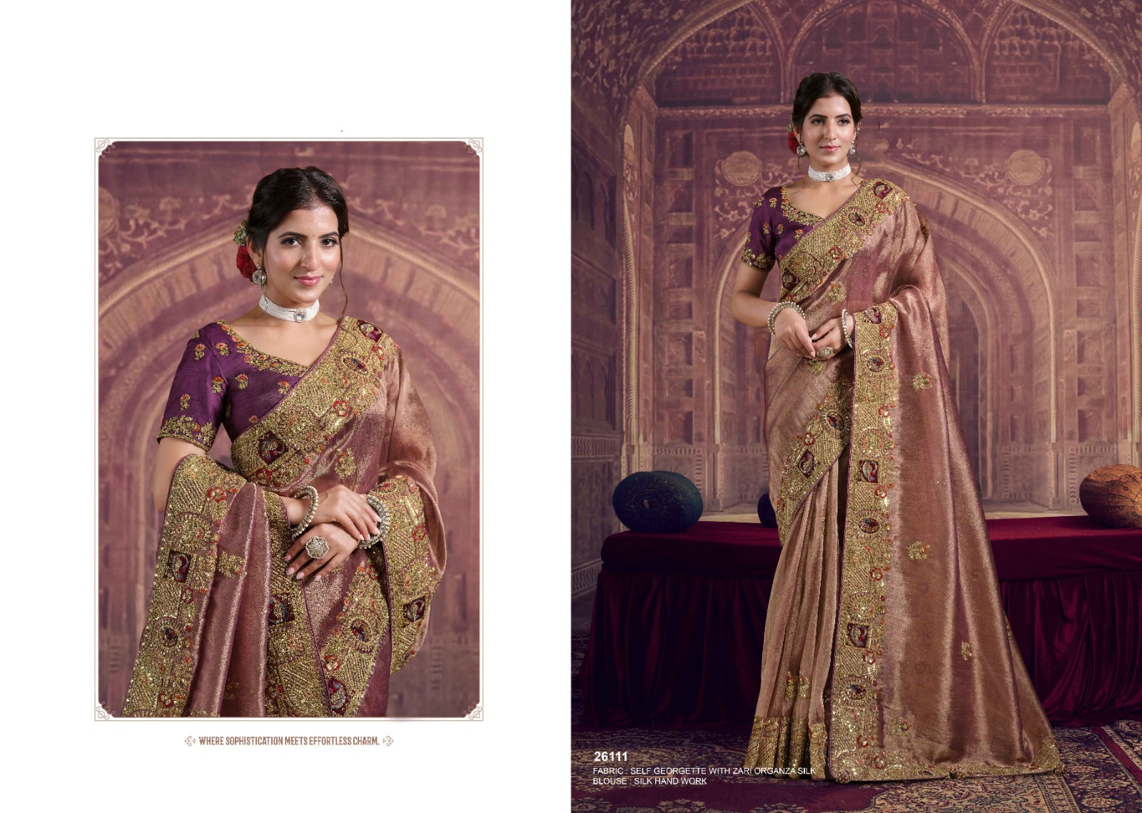 Aaradhya Bridal Handwork Silk Saree