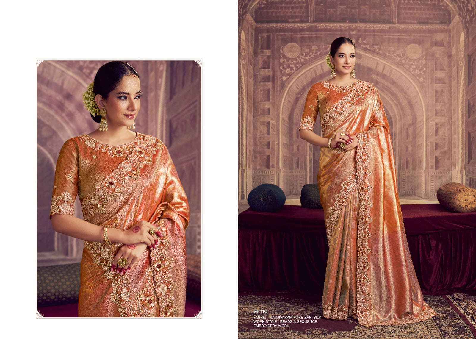 Aaradhya Bridal Handwork Silk Saree