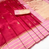 Rani Pink Soft Silk Saree