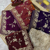 Heavy Designer Embroidered Silk Saree