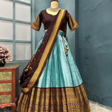 Traditional Kanchi Checks Lehenga