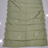 Pistachio Vichitra Silk Crop Top