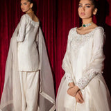 White Effortless Top Salwar